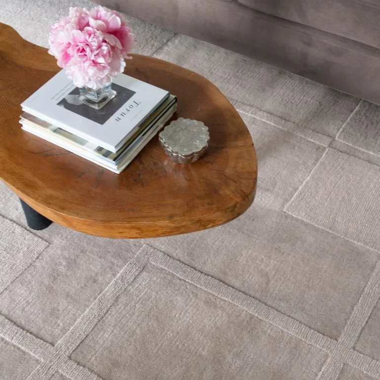 Layered Swedish Grace Oatmeal Wollen Vloerkleed 4 Layered Swedish Grace Oatmeal Wollen Vloerkleed - Afbeelding 2