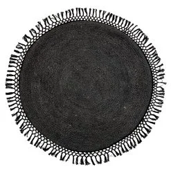 Bloomingville Juten Vloerkleed Met Franjes Ø122 Cm