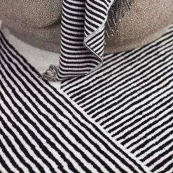 NJRD Stripes Wollen Vloerkleed Naturel Witte -Vloerkleden winkel 46370 01 03 5774112cf3