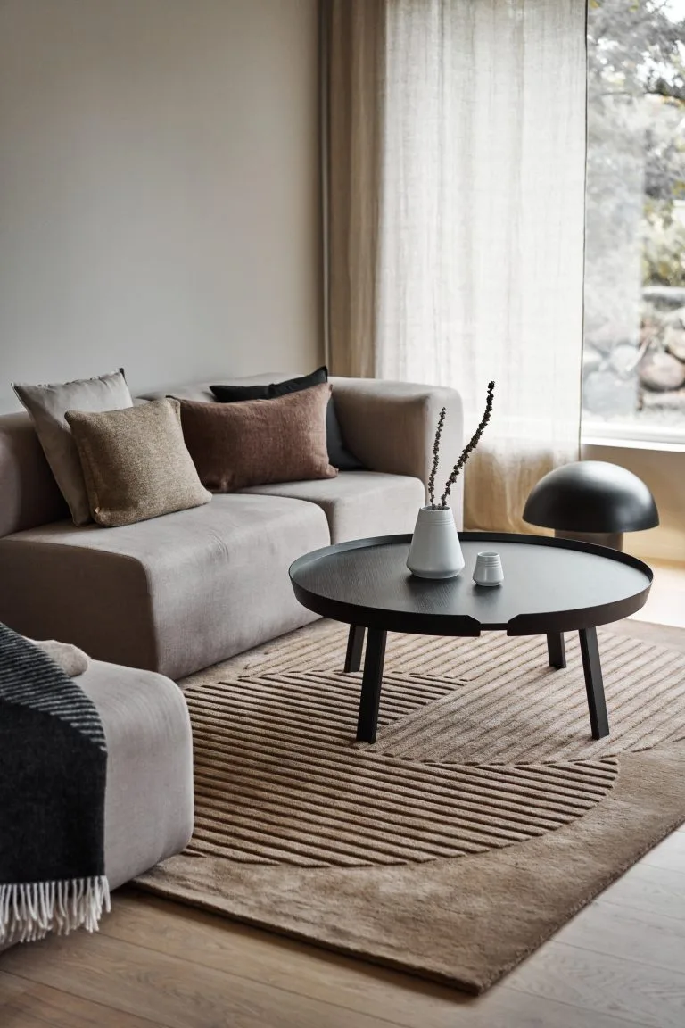 NJRD Levels Wollen Vloerkleed Circles Beige 6 NJRD Levels Wollen Vloerkleed Circles Beige - Afbeelding 4