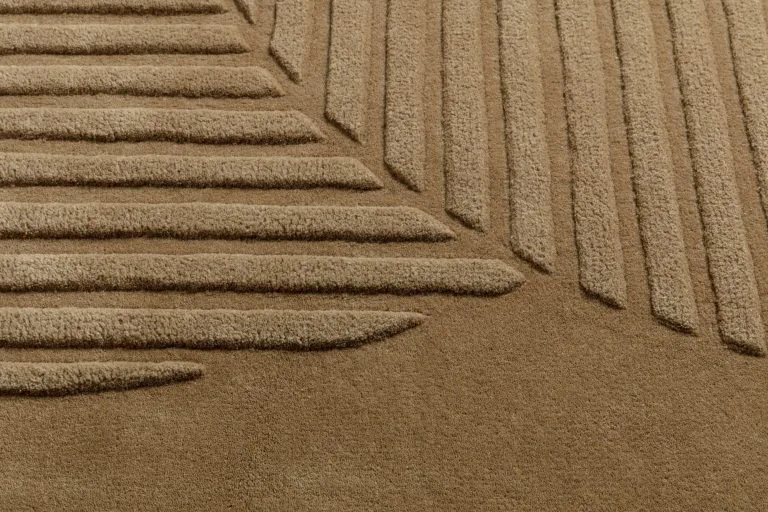 NJRD Levels Wollen Vloerkleed Circles Beige 4 NJRD Levels Wollen Vloerkleed Circles Beige - Afbeelding 2