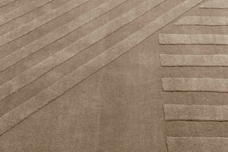 NJRD Levels Wollen Vloerkleed Stripes Grijs 4 NJRD Levels Wollen Vloerkleed Stripes Grijs - Afbeelding 2