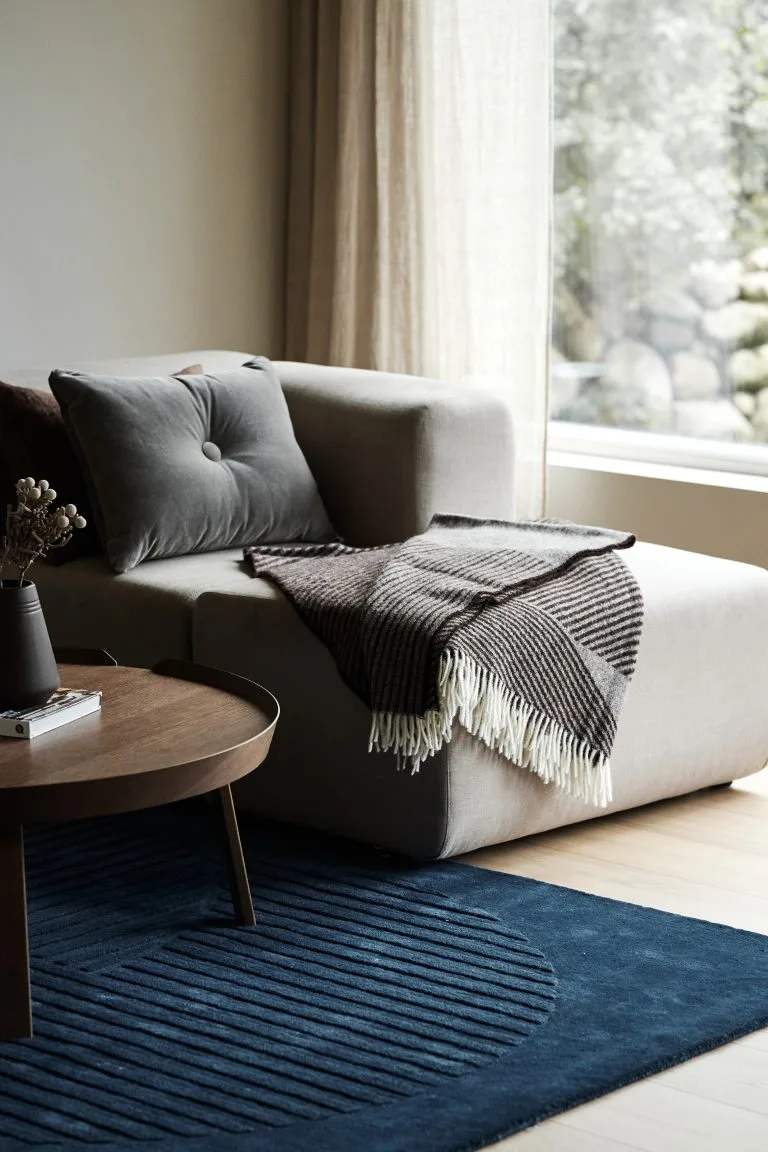 NJRD Levels Wollen Vloerkleed Circles Blauw 5 NJRD Levels Wollen Vloerkleed Circles Blauw - Afbeelding 3